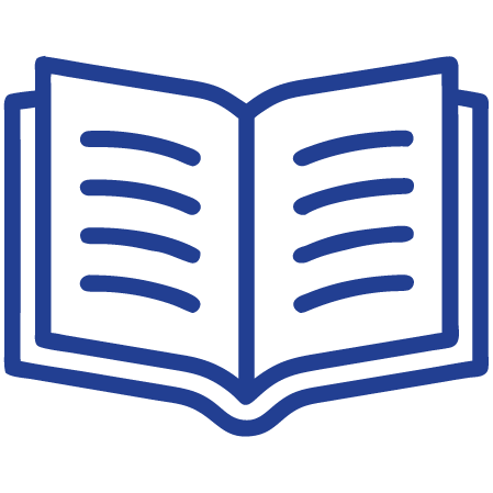 Budget at a Glance icon - Open book
