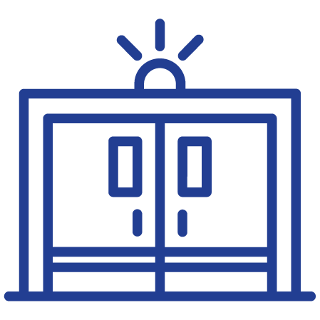 Budget at a Glance icon - Hospital tower block
