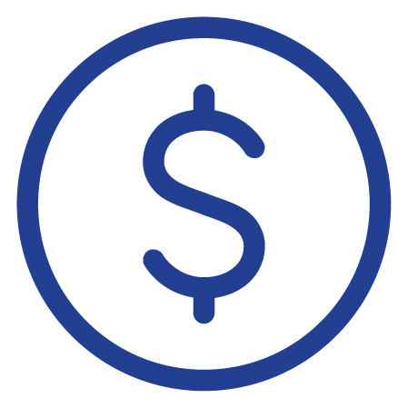 Budget at a Glance icon - Dollar coin.