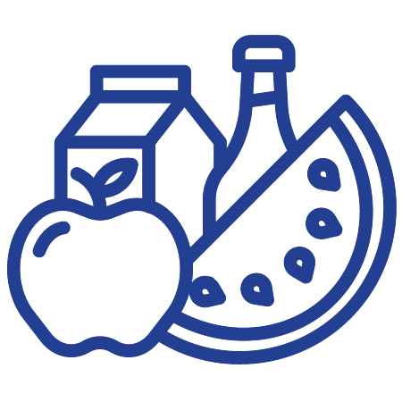 Budget at a Glance icon - Healthy food.